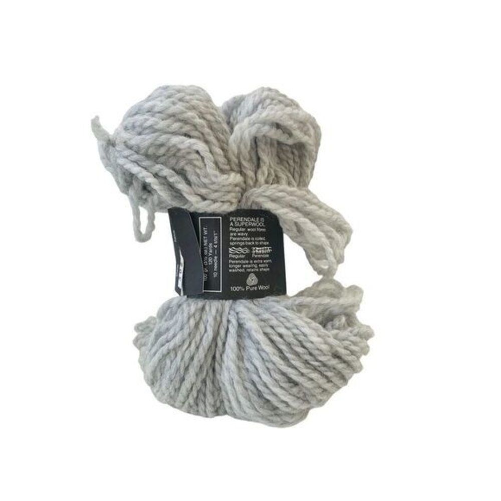 Vintage Kiwi Perendale Quicknit Pure Wool Yarn Silver Gray Wavy NWT New Zealand - Picture 4 of 4